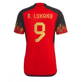 Belgien Romelu Lukaku #9 Hemmakläder VM 2022 Kortärmad